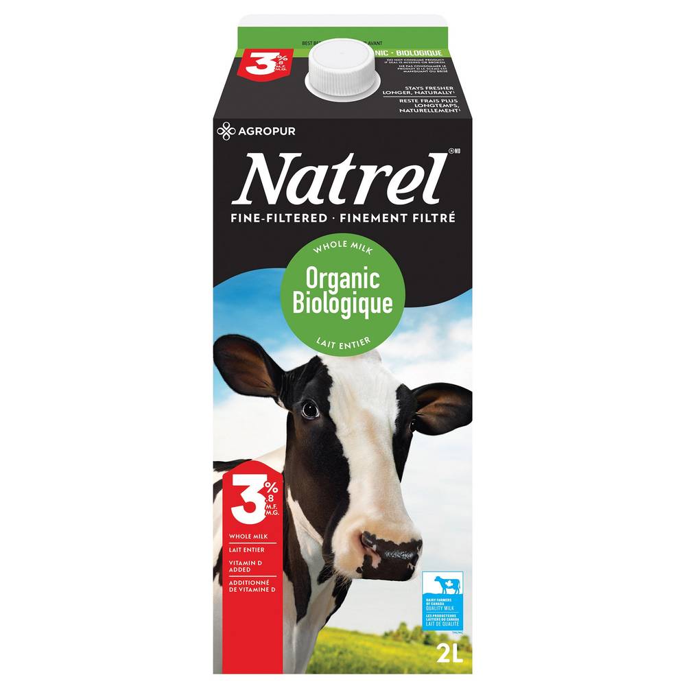 Natrel Biologique Lait 3.8% 2L