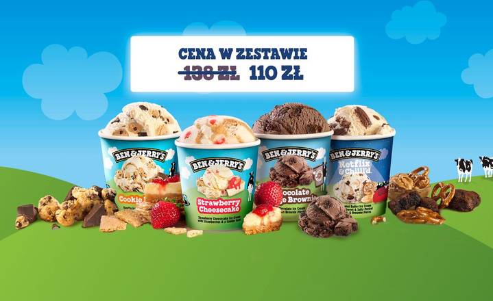 Zestaw 4 kubków BEN&JERRY'S