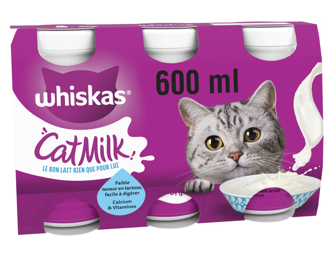 Whiskas - Lait pour chat (600ml)