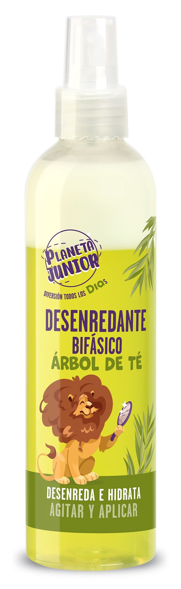 Desenredante Bifásico Con Aceite De Árbol De Té Planeta Junior De Dia Spray 250 Ml