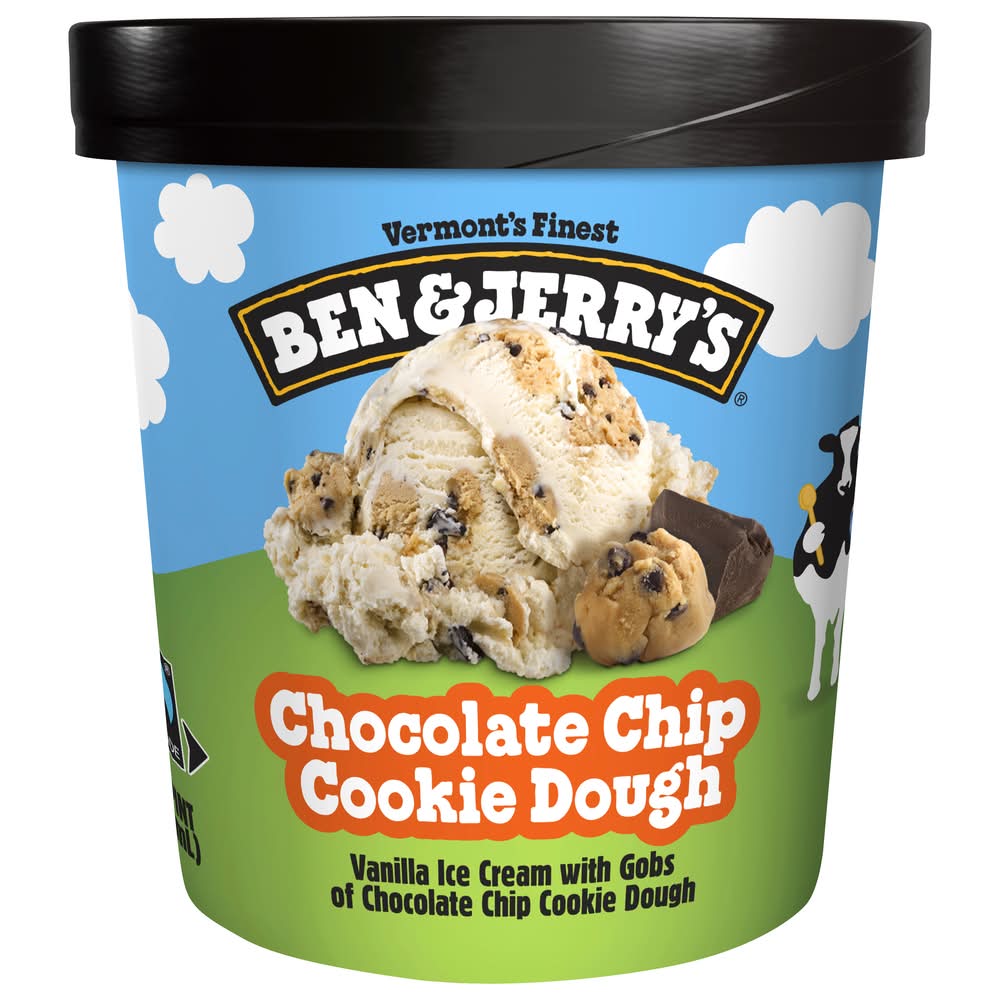 Ben & Jerry's Vermont's Finest Ice Cream, Chocolate Chip Cookie Dough (1 pint)