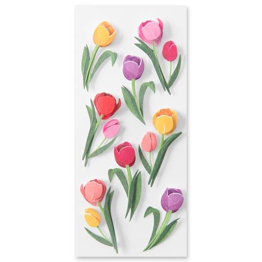 Tulip Floral Dimensional Stickers By Recollections