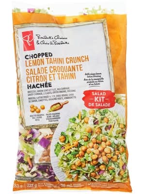 President's Choice Salade Croquante Citron Et Tahini, Hachée / Chopped Lemon Tahini Crunch Salad Kit 0.285 KG
