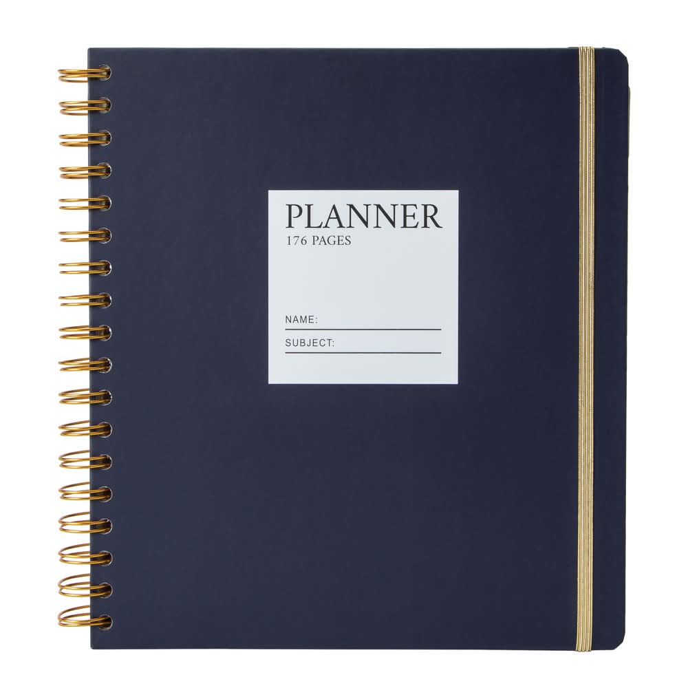 Twin Wire Undated Planner Navy
