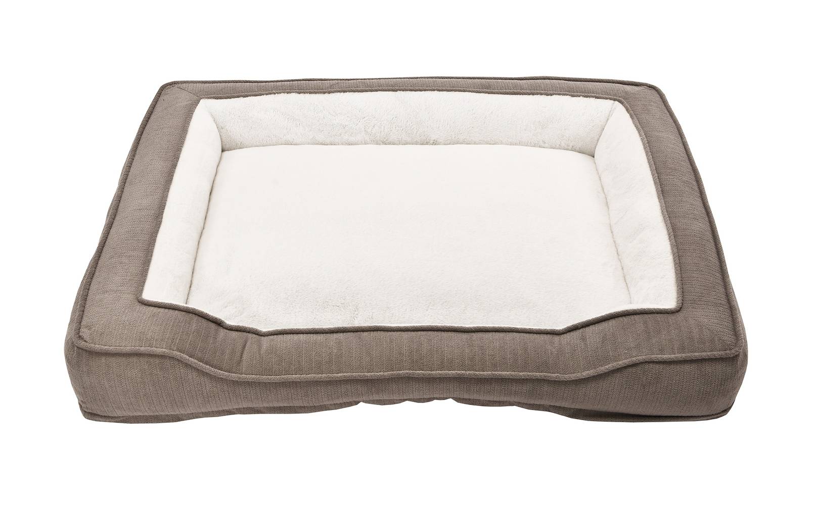 Style Selections Rectangular Regular Polyester Bolster Dog Bed (Large) | YF2402