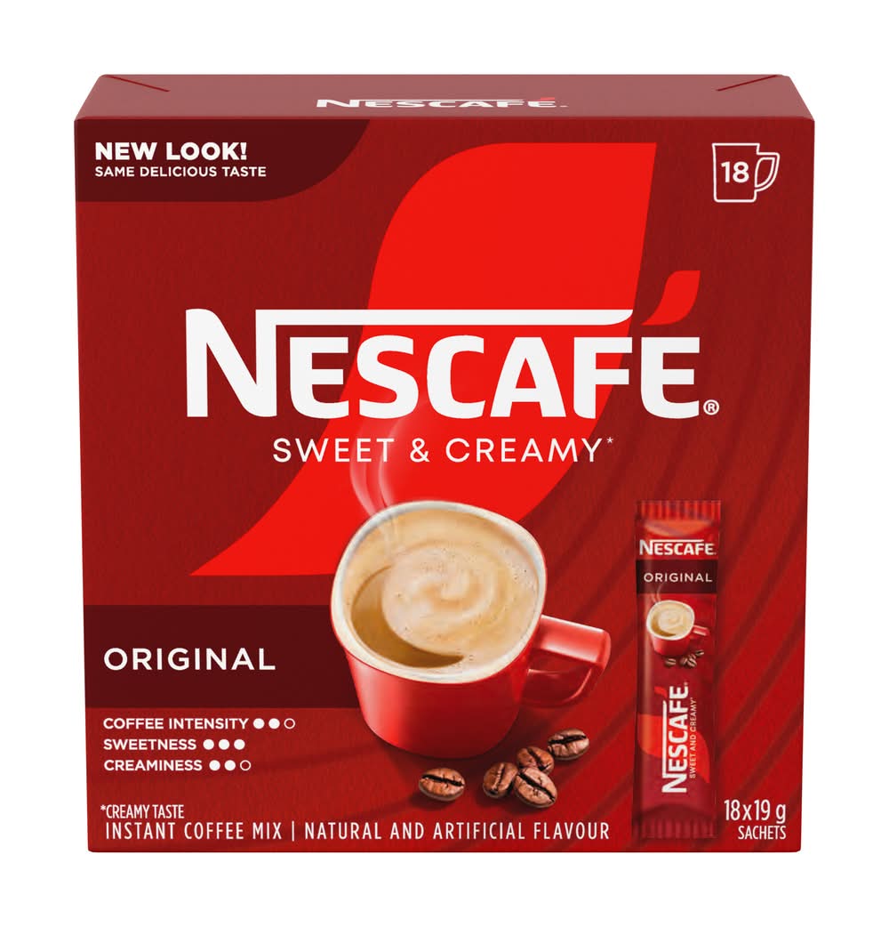 Nescafé Original Sweet & Creamy Instant Coffee Mix (342 g, 18 ct)