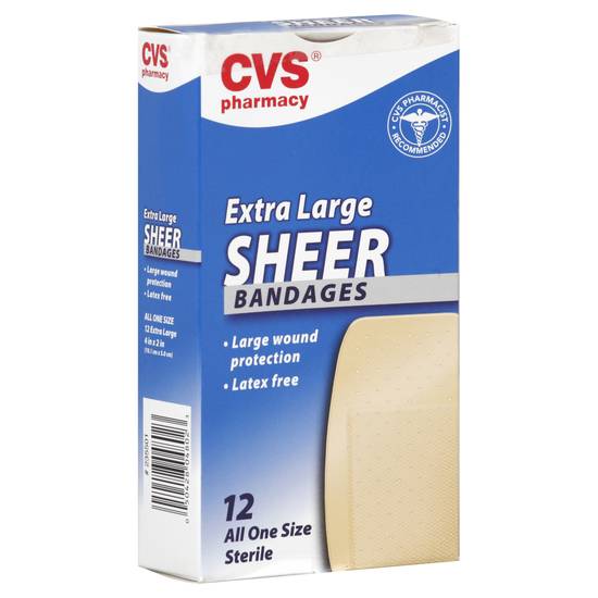 Cvs Extra Large Sheer Bandages