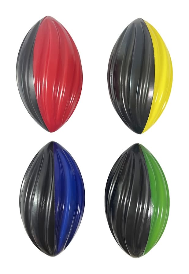 NINGBO JINGLIANG SPORTS Two-Tone Foam Footballs, 8.66 in, Assorted