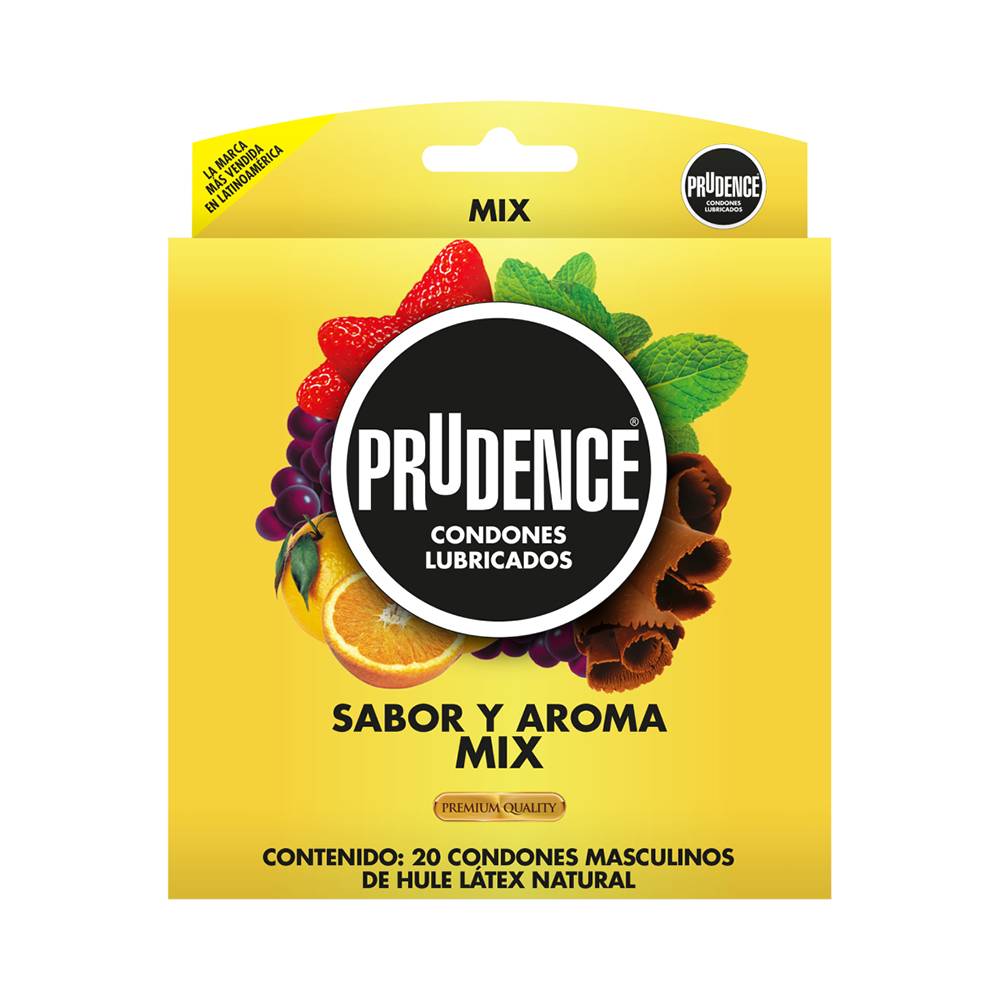 Prudence condones con sabor y aroma mix (20 piezas)