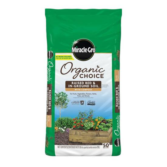 Miracle-Gro Raised Bed & In-Ground Plating Soil With Compost