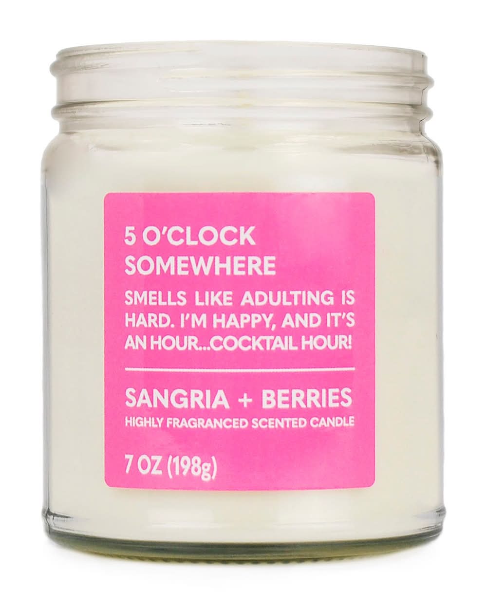 Star Candle Company 3 Wick Twist Candle 5 O'clock Somewhere (Sangria & Berries)