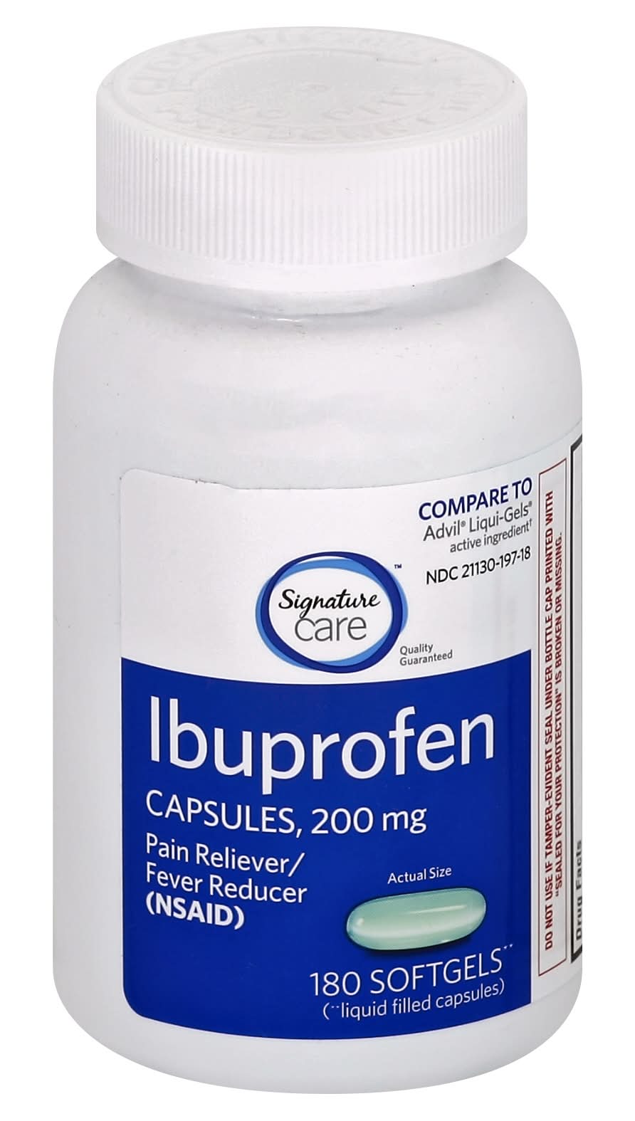 Signature 200 Mg Ibuprofen Liquid Softgels (4.8 oz)