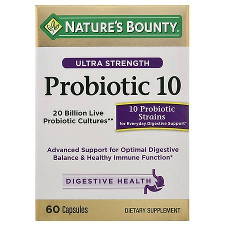 Nature's Bounty Ultra Strength Probiotic 10 Capsules