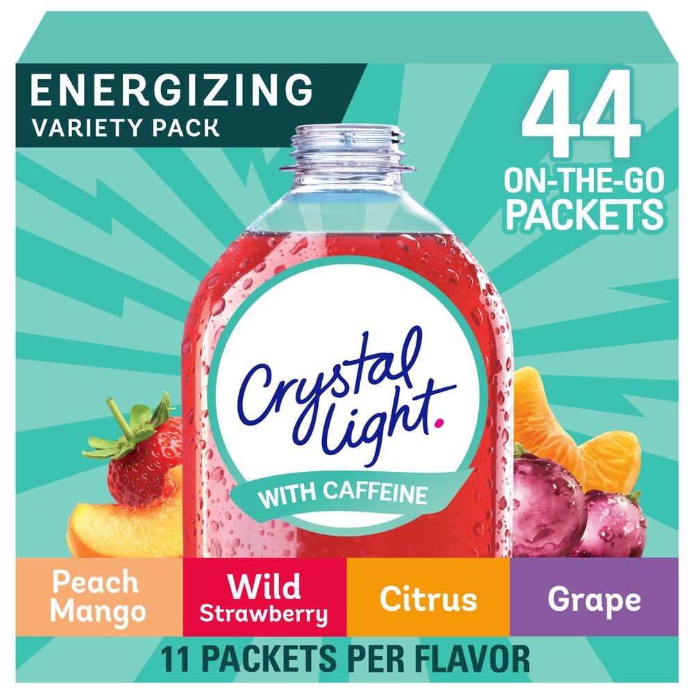 Crystal Light With Caffeine Energizing Variety pack Drink Mix (4.18 oz)