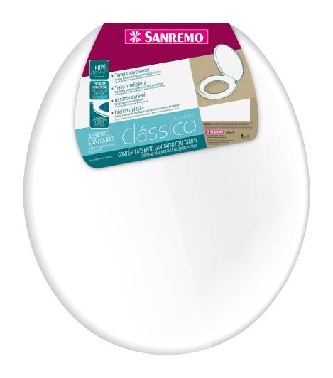 Sanremo assento sanitário standard branco clássico (1 unidade)