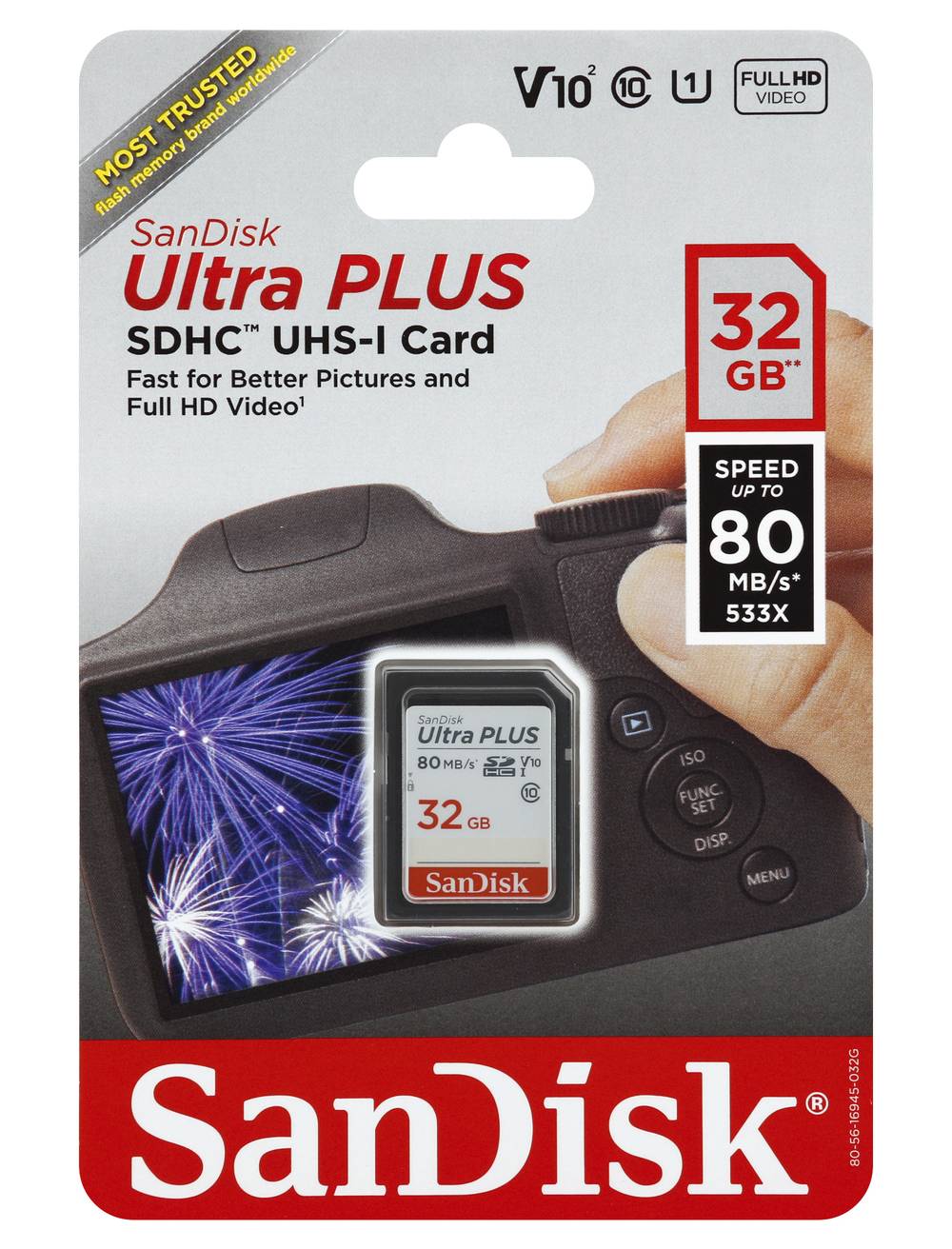 SanDisk Ultra Plus 32 Gb Sdhc Uhs-I Card