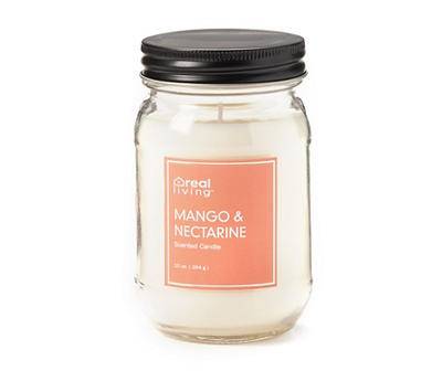 Real Living Mango & Nectarine Mason Jar Candle (10 oz)