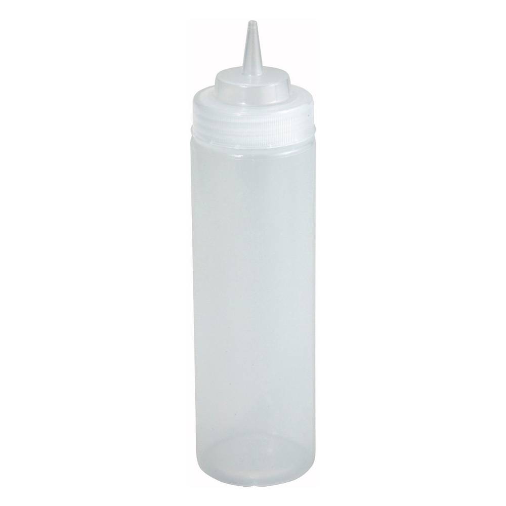 12oz Squeeze Bottles, Wide Mouth, Clear, 6pcs/pk, 7.13" x 4.63" x 8.63" - 1 Ct. (6 Units)