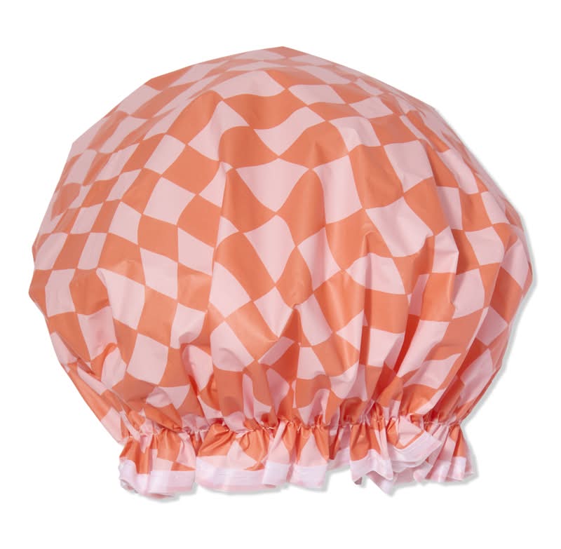 Ulta Beauty Collection Shower Cap Peachy Checkerboard 1 ct