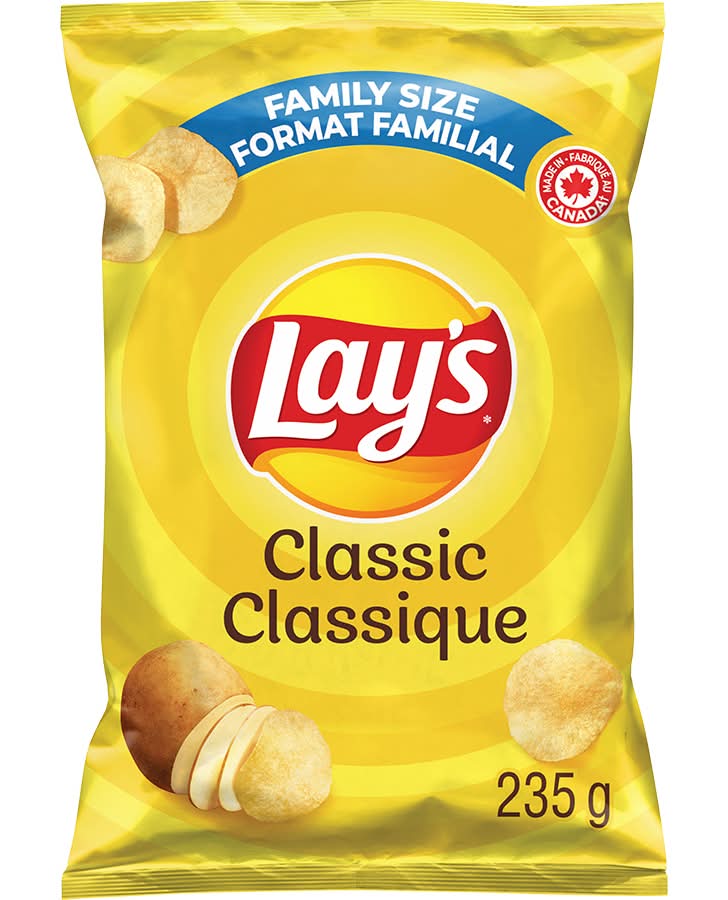 Lay's Classic Family Size Potato Chips (235 g)