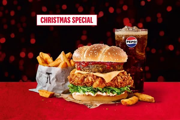 Stuffing Tower Burger Meal