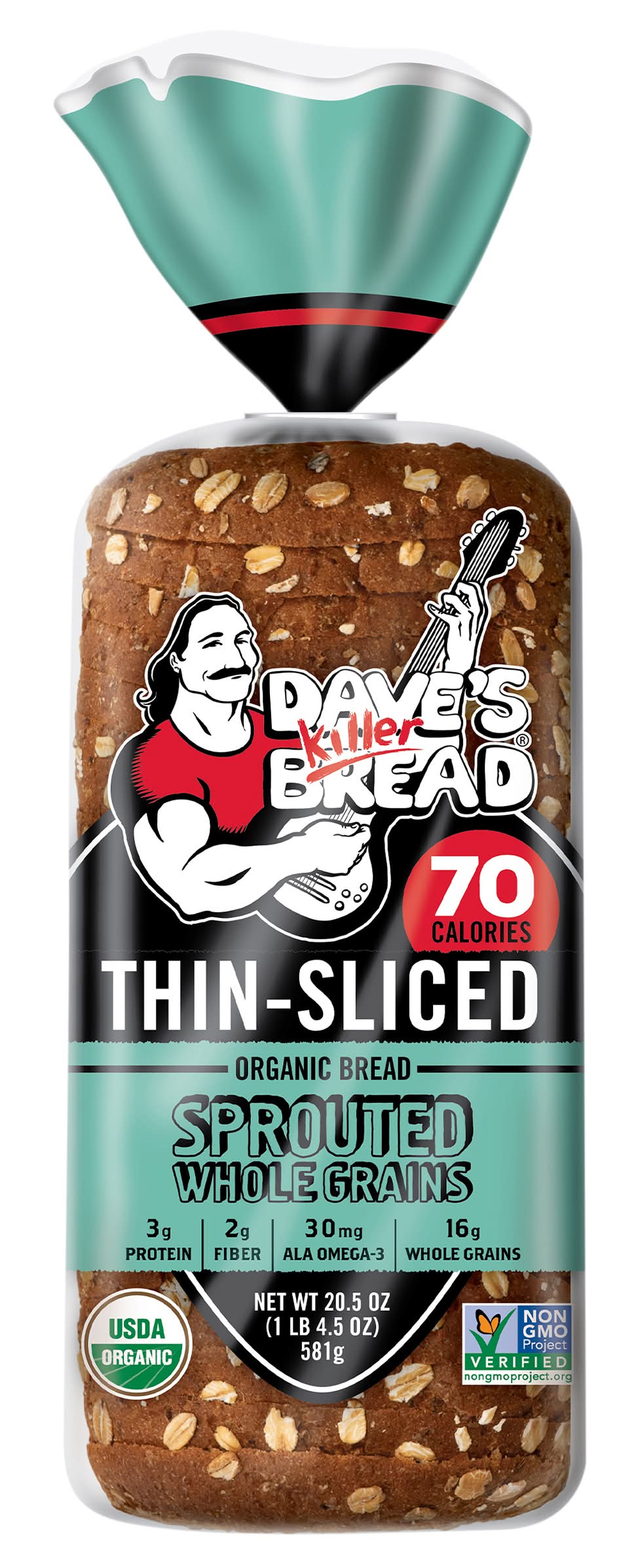Dave's Killer Bread Organic Sprouted Whole Grains Thin Sliced Bread (20.5 oz)