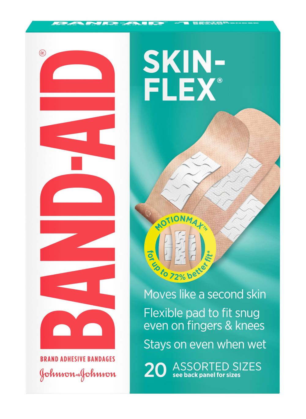 Band-Aid Skin Flex Assorted Sizes Adhesive Bandages (1.6 oz)