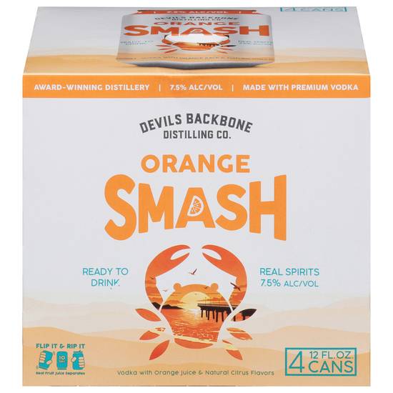 Devils Backbone Brewing Orange Smash Beer (4 pack, 12 fl oz)