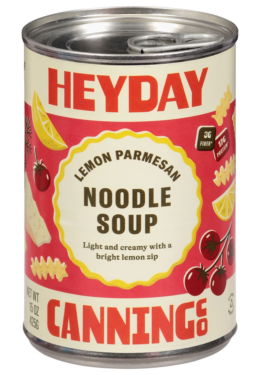 Heyday Canning Co Noodle Soup, Lemon Parmesan (15 oz)