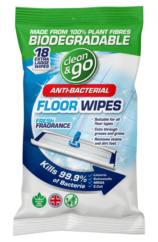 Clean & Go Floor Wipes 30 Pack