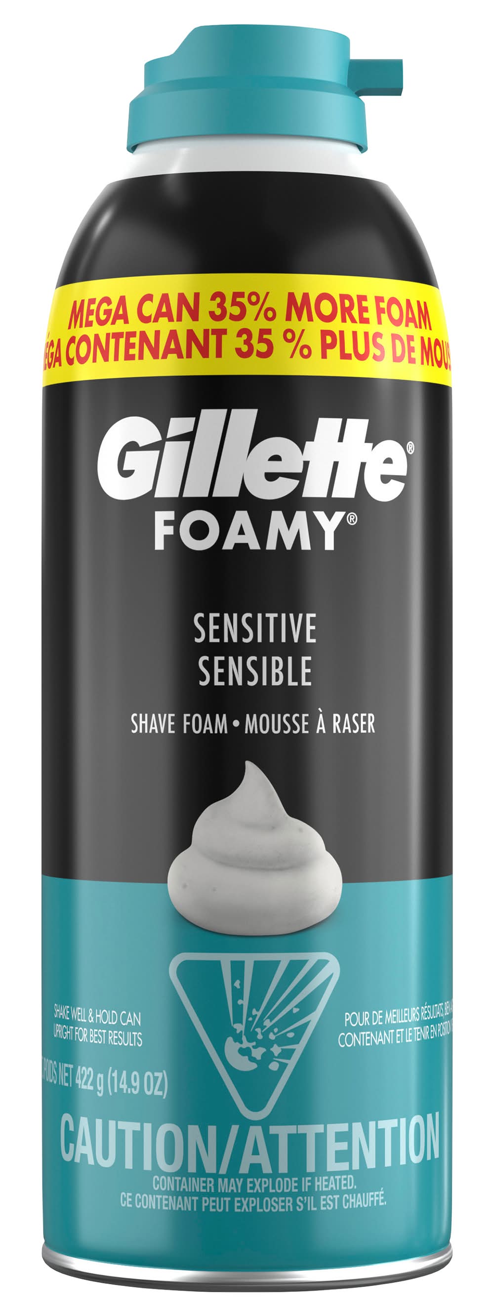 Gillette Foamy Sensitive Sensible Shave Foam (14.9 oz)