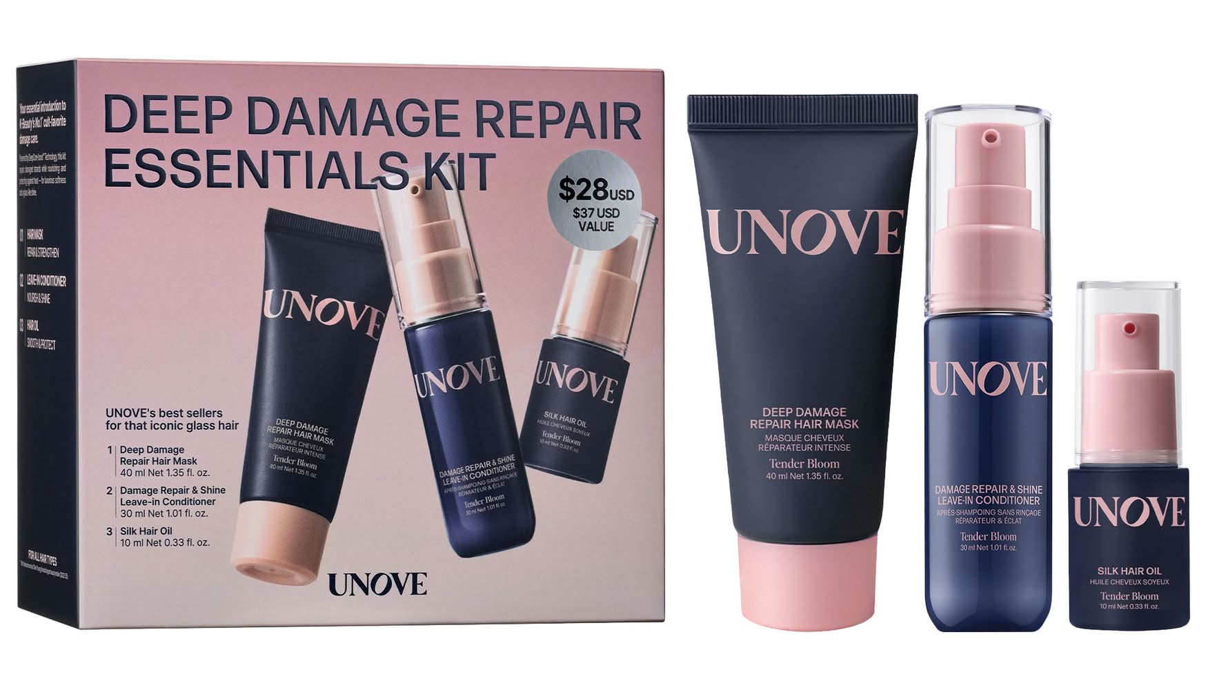 Unove Deep Damage Repair Mini Trio Hair Set