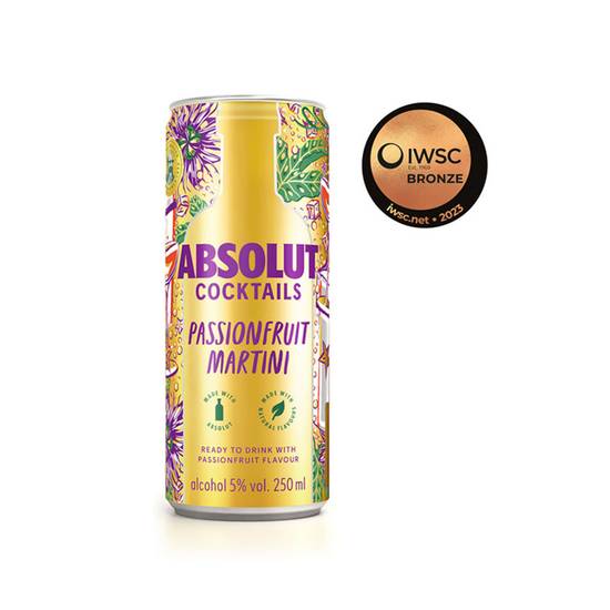 Absolut Passion Fruit Martini Cocktail 250ml