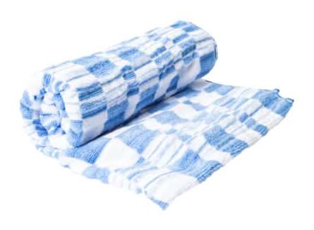 Printed Bath Towel 24inx50in Blue