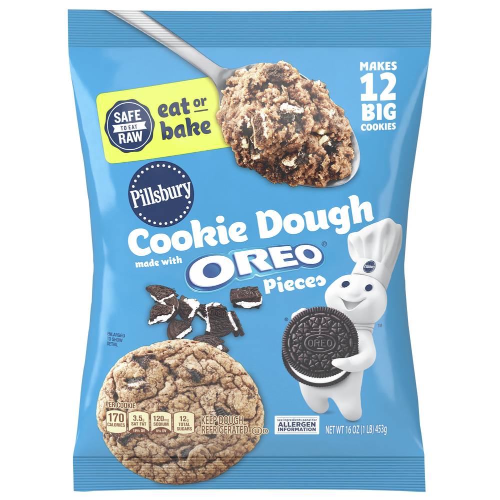 Pillsbury Oreo Pieces Cookie Dough (1 lbs, 12 ct)