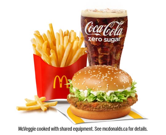 McVeggie Extra Value Meal [820-1030 Cals]