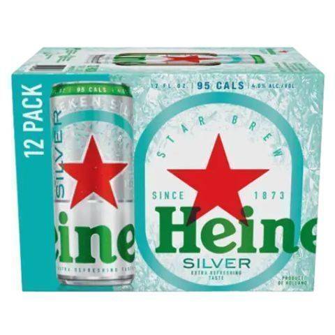 Heineken Silver 12 Pack 12oz Cans