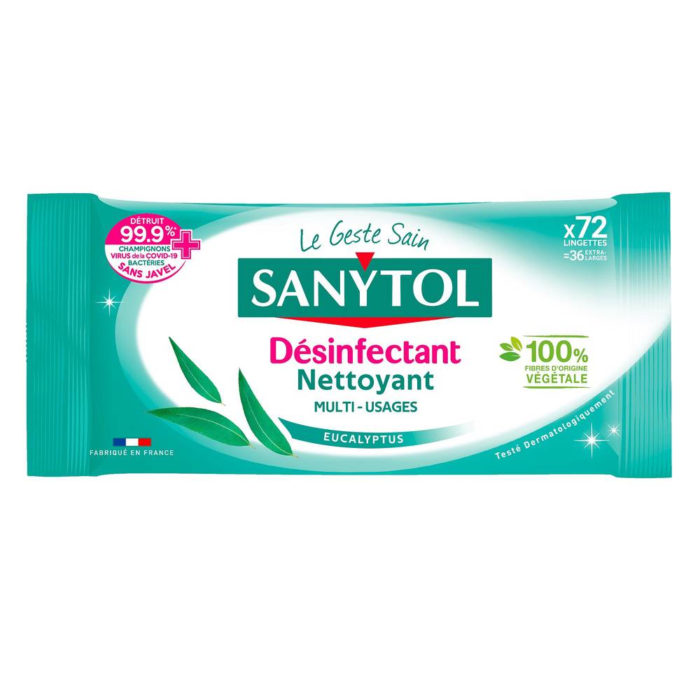 Sanytol - Lingettes désinfectantes (72)