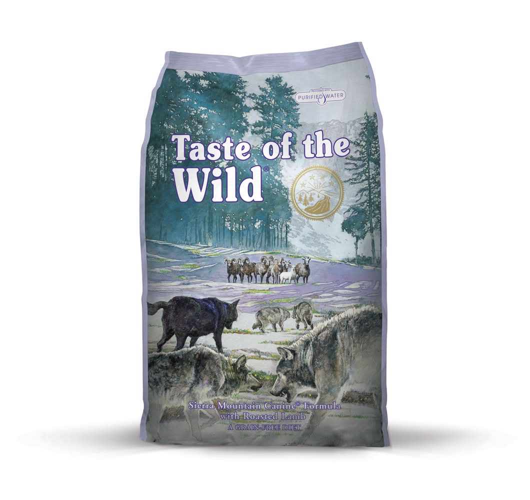 Taste Of The Wild Sierra Mountain Canine Adult Lamb Dry Dog Food Grain Free 14 Lb