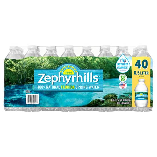 Zephyrhills Natural Spring Water (16.9oz plastic bottle)