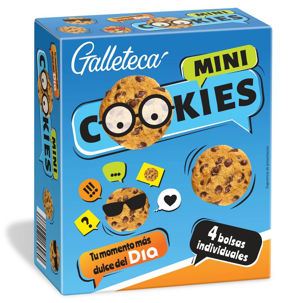 Mini Galletas Con Pepitas De Chocolate Galleteca De Dia Caja 160 G