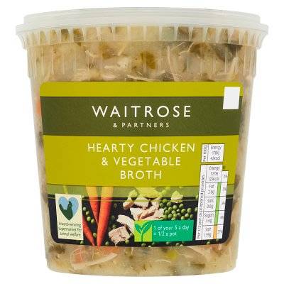 Waitrose & Partners Hearty Chicken & Vegetable Broth (600g)