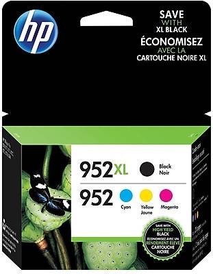 Hp 952xl/952 High-Yield Black and Cyan, Magenta, Yellow Ink Cartridges N9k28an (4 ct)