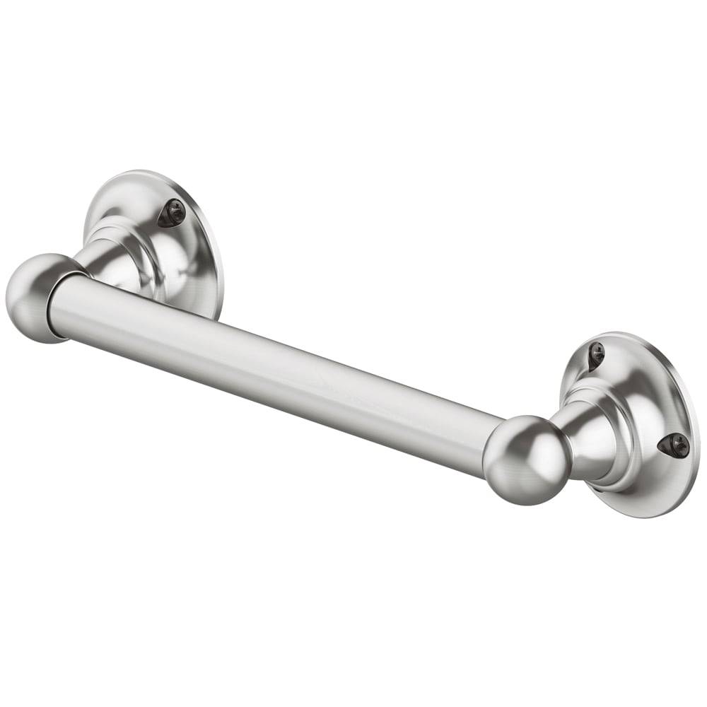 allen + roth Exposed Screw assist bar 9-in Brushed Nickel Wall Mount Grab Bar (300-lb Weight Capacity) | 20316-0904