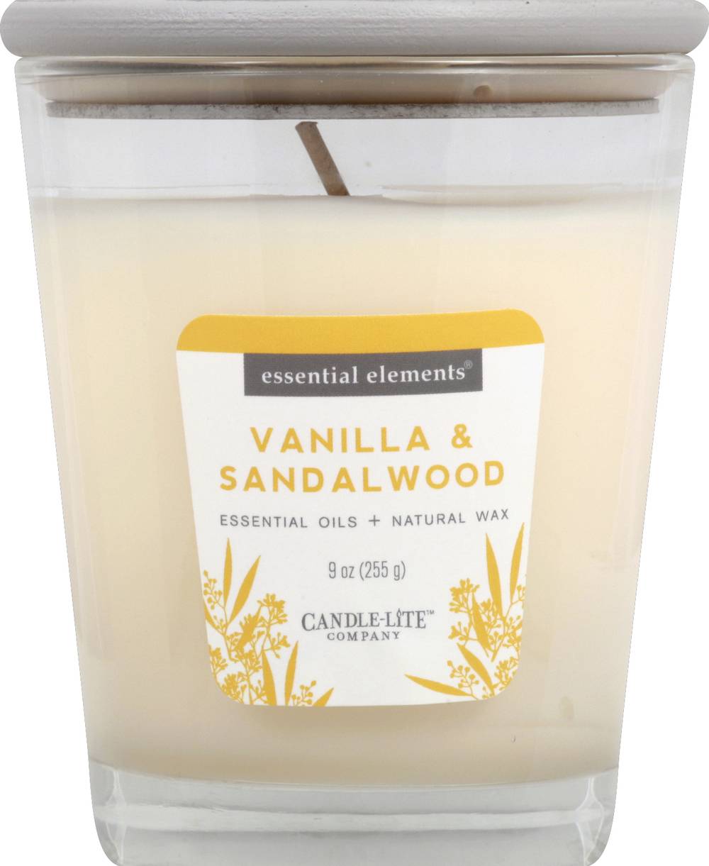 Essential Elements Candle-Lite Vanilla & Sandalwood (9 oz)