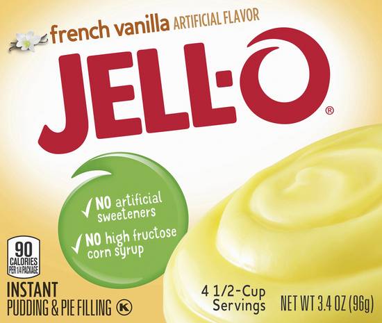 Jell-O French Vanilla Flavor Instant Pudding & Pie Filling Mix