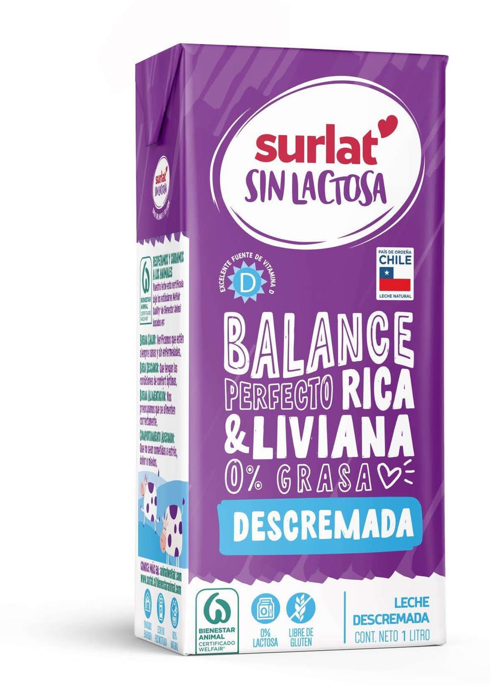 Surlat · Leche descremada sin lactosa (1 L)