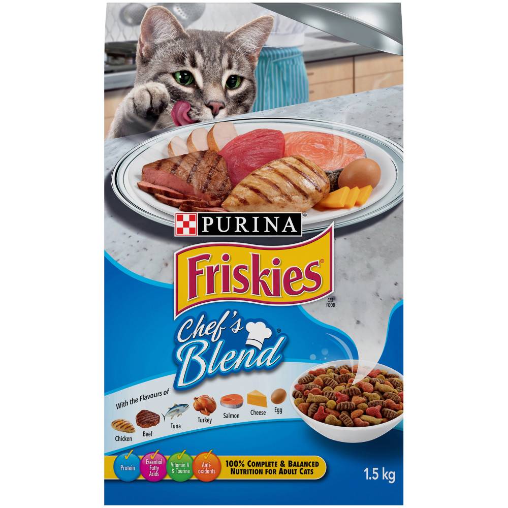 Friskies Chef's Blend Dry Cat Food (1.5 kg)