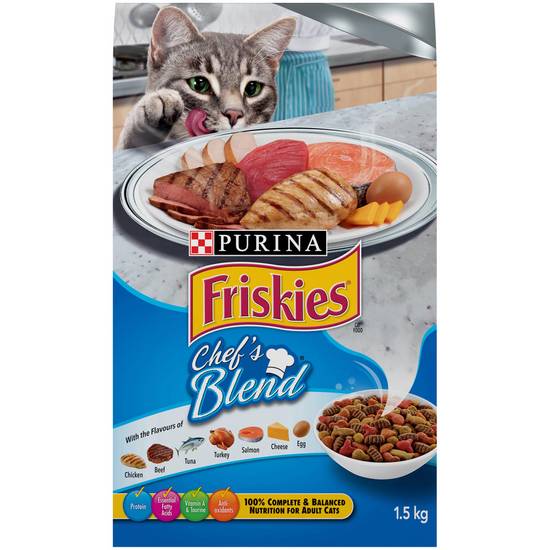 Friskies Chef's Blend Dry Cat Food (1.5 kg)