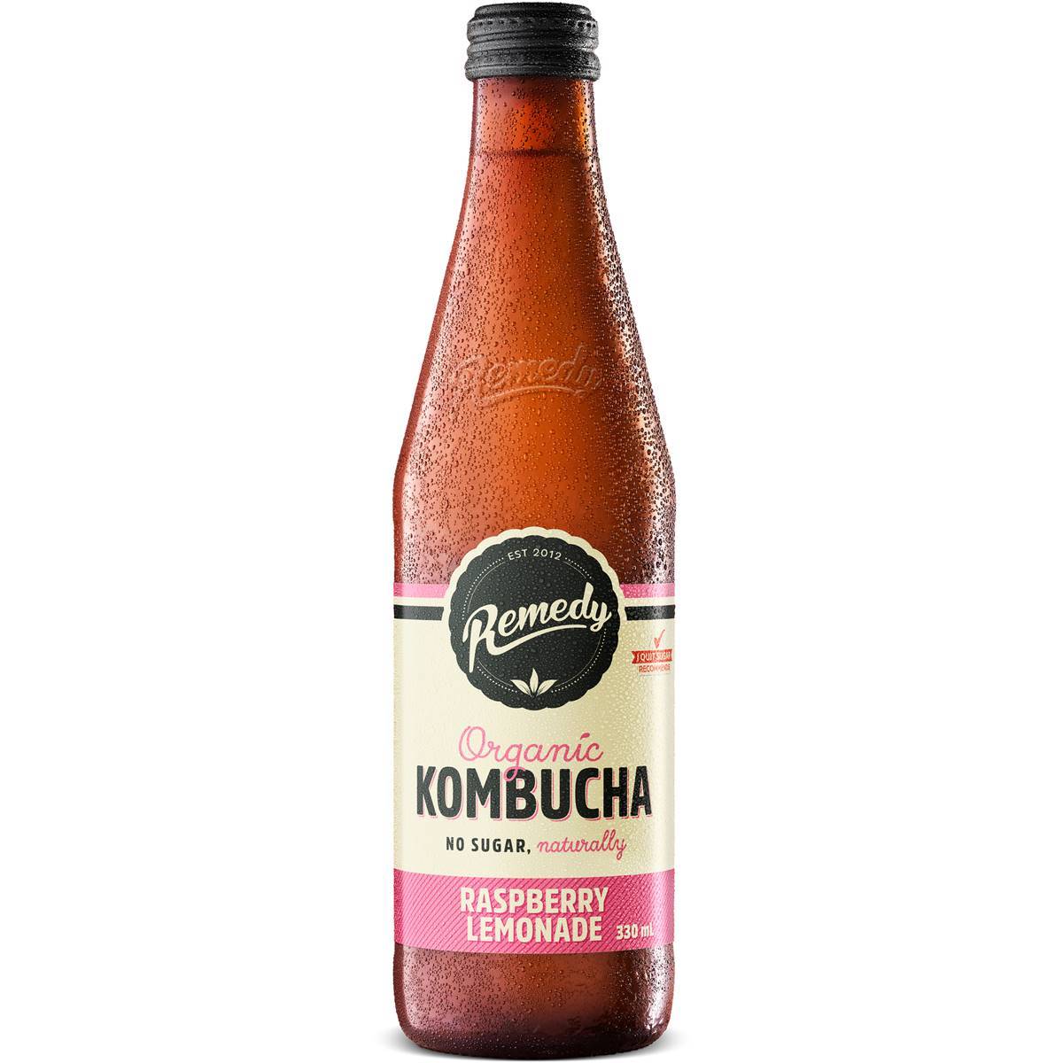 Remedy Kombucha Raspberry Lemonade 330ml